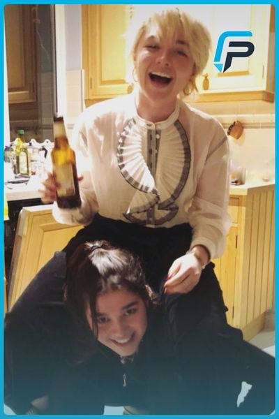 Arabella Gibbins with her sister