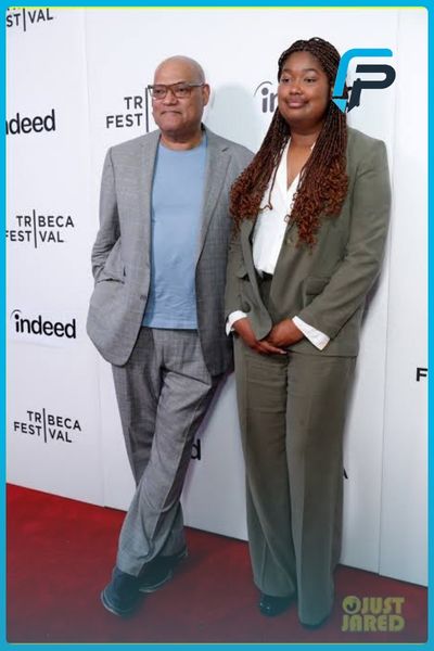 Delilah Fishburne with father