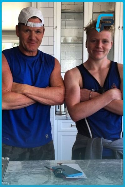 Jack Scott Ramsay with father