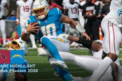 Arizona Cardinals vs Los Angeles Chargers Match Player Stats