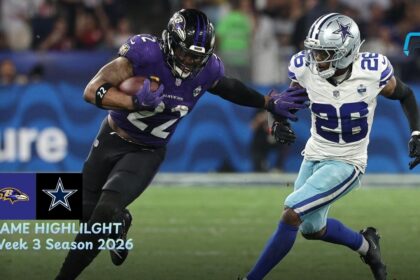 Baltimore Ravens vs Dallas Cowboys Match Player Stats
