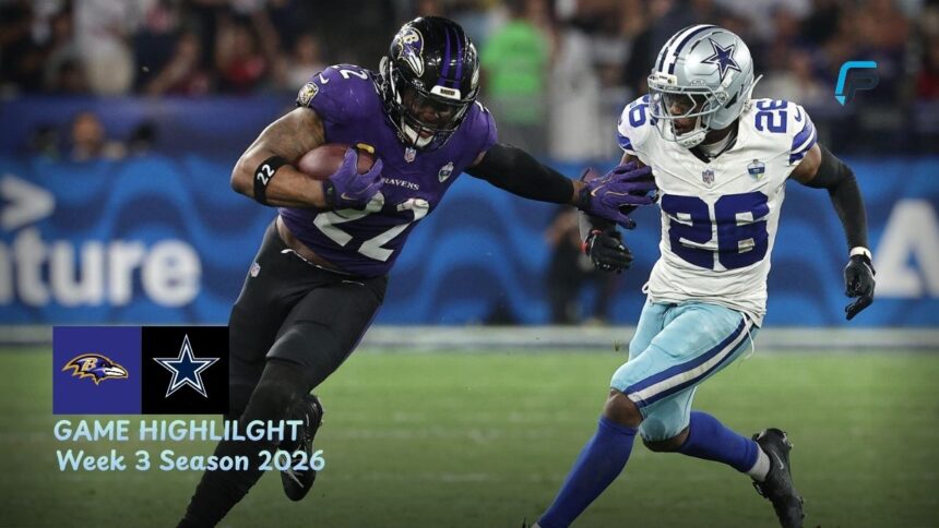 Baltimore Ravens vs Dallas Cowboys Match Player Stats