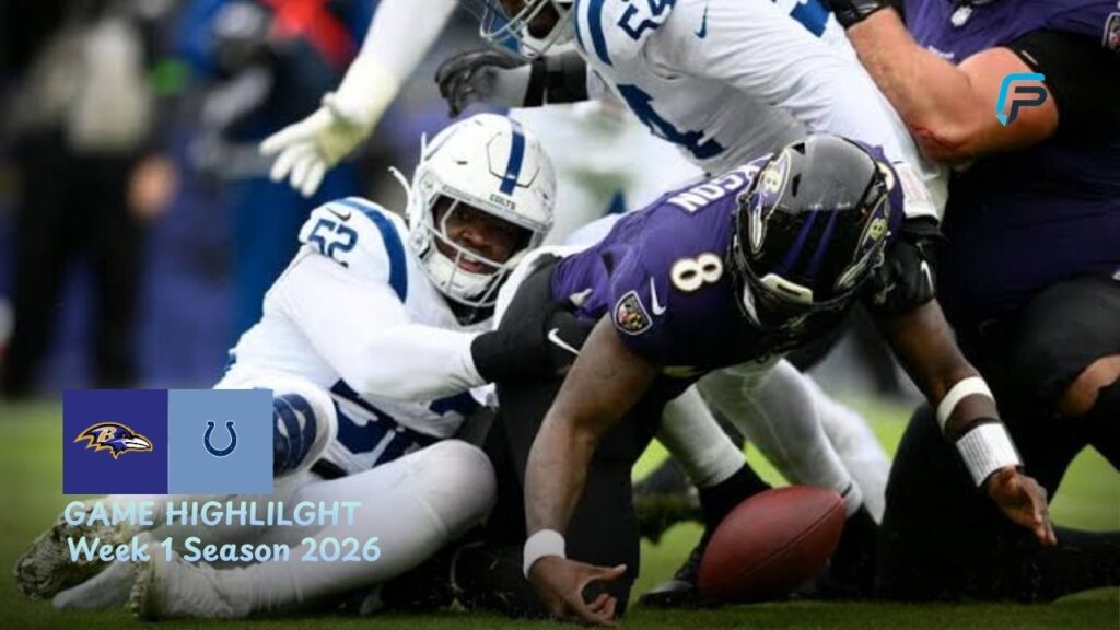 Baltimore Ravens vs Indianapolis Colts Match Player Stats