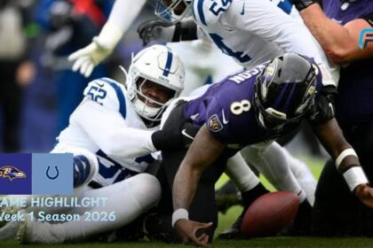 Baltimore Ravens vs Indianapolis Colts Match Player Stats