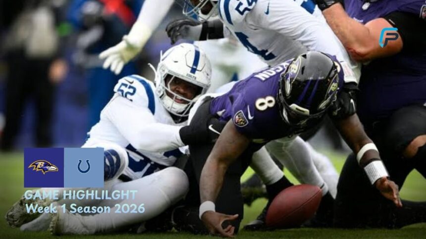 Baltimore Ravens vs Indianapolis Colts Match Player Stats