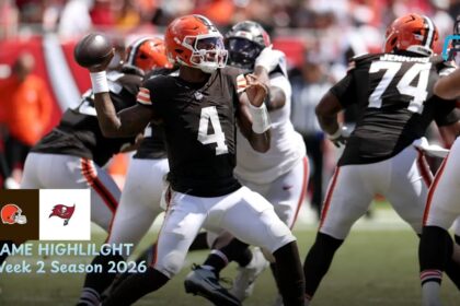 Cleveland Browns vs Tampa Bay Buccaneers Match Player Stats