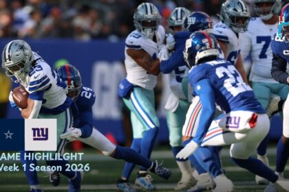Dallas Cowboys vs New York Giants Match Player Stats