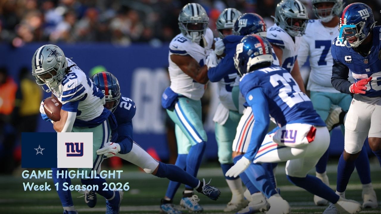 Dallas Cowboys vs New York Giants Match Player Stats