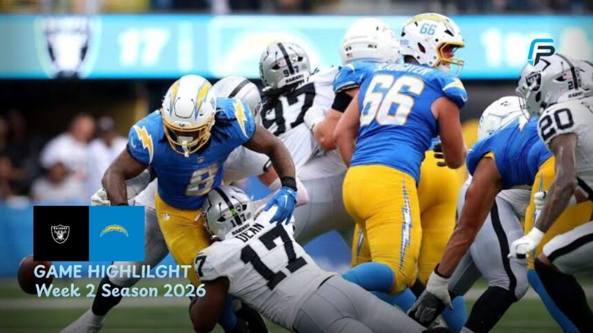 Las Vegas Raiders vs Los Angeles Chargers Match Player Stats