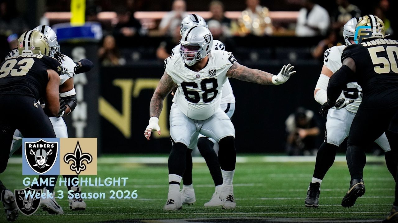 Las Vegas Raiders vs New Orleans Saints Match Player Stats