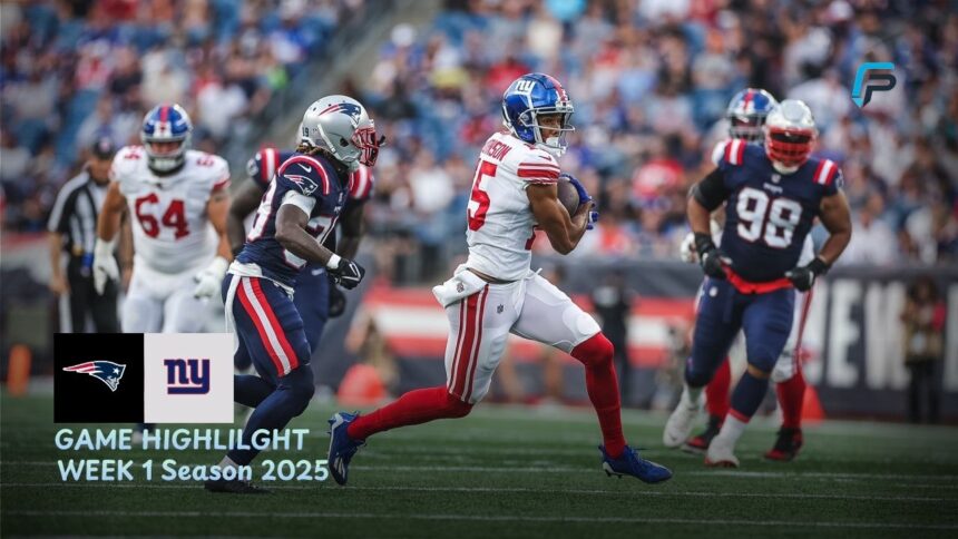 New England Patriots vs New York Giants Match Player Stats