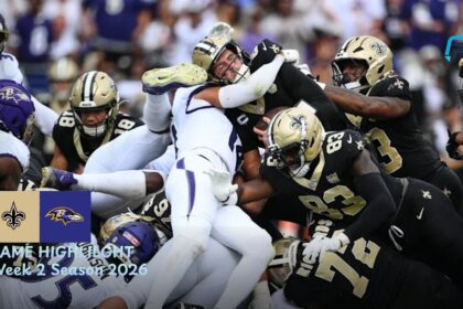 New Orleans Saints vs Baltimore Ravens Match Player Stats