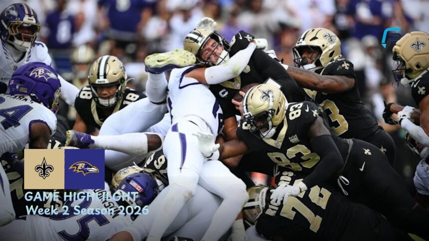 New Orleans Saints vs Baltimore Ravens Match Player Stats