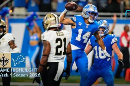 New Orleans Saints vs Detroit Lions Match Player Stats