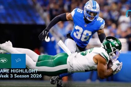 New York Jets vs Detroit Lions Match Player Stats Feature