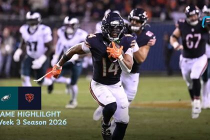Philadelphia Eagles vs Chicago Bears Match Player Stats