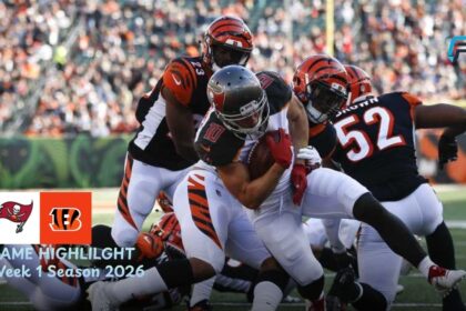 Tampa Bay Buccaneers vs Cincinnati Bengals Match Player Stats