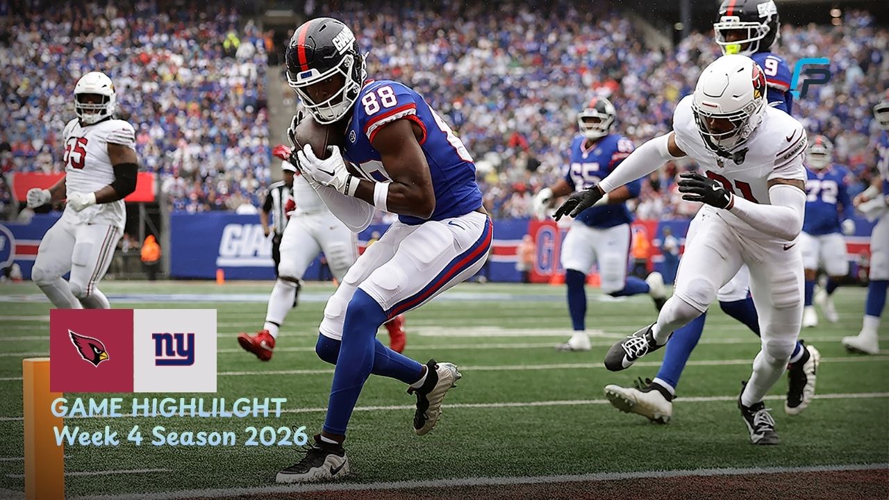 Arizona Cardinals vs New York Giants Match Player Stats