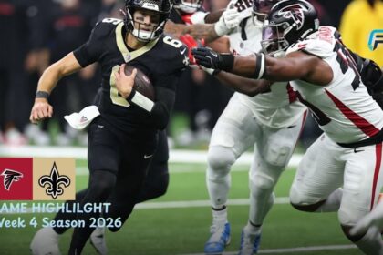 Atlanta Falcons vs New Orleans Saints Match Player Stats