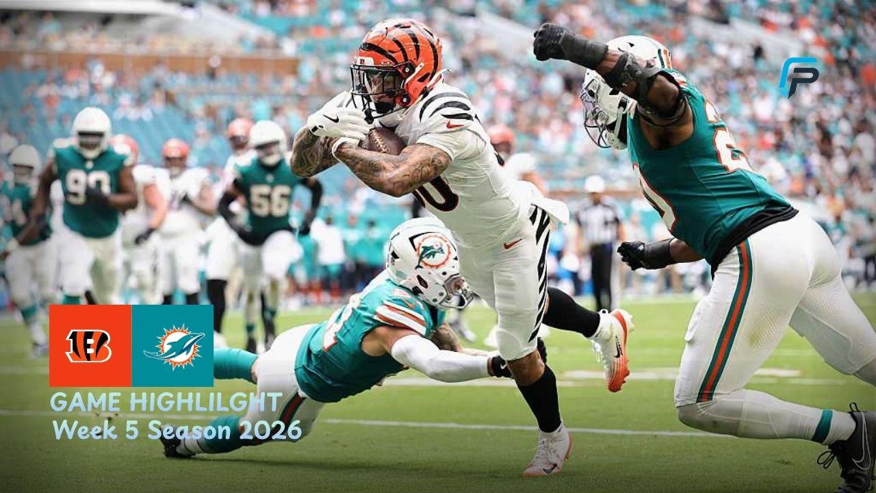 Cincinnati Bengals vs Miami Dolphins Match Player Stats