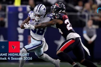Dallas Cowboys vs Houston Texans Match Player Stats