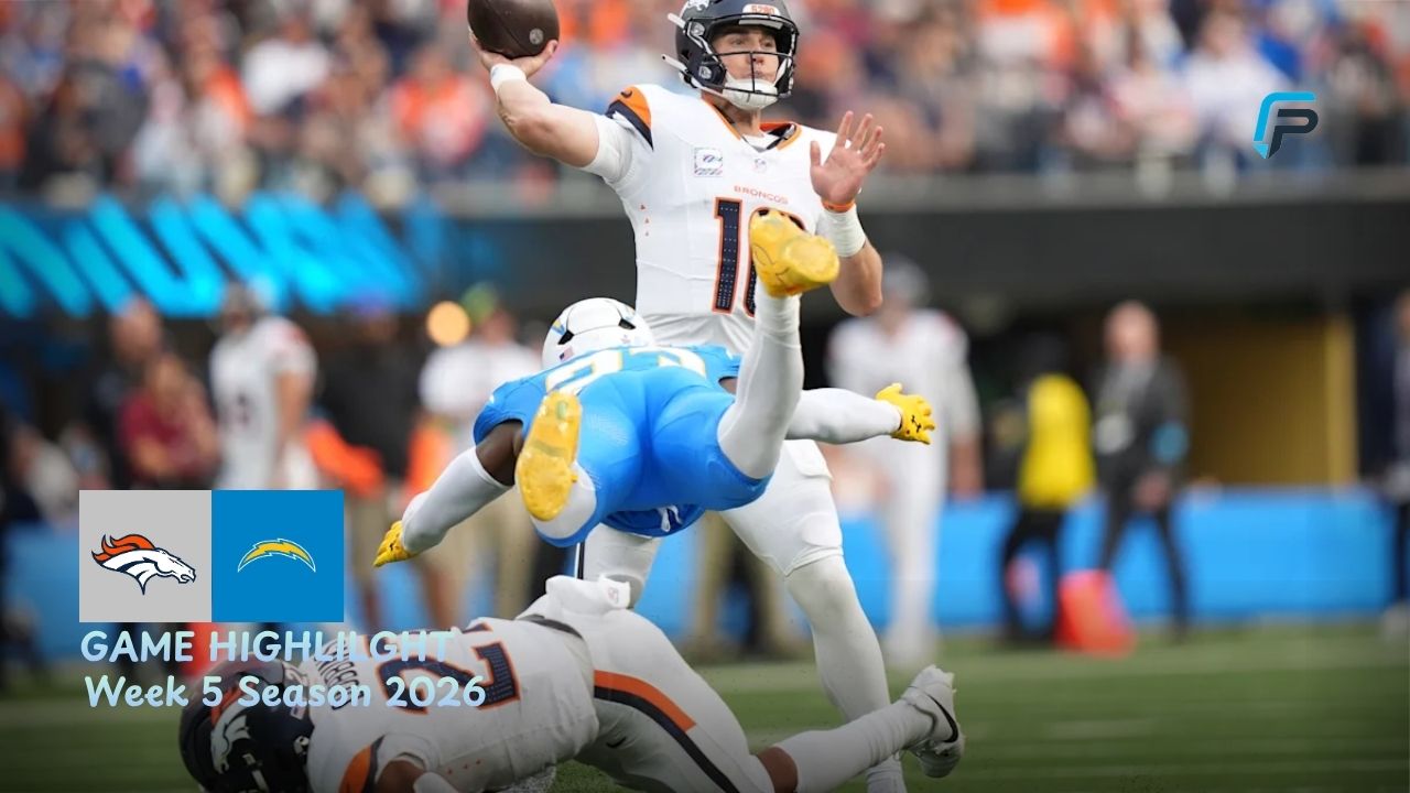 Denver Broncos vs Los Angeles Chargers Match Player Stats