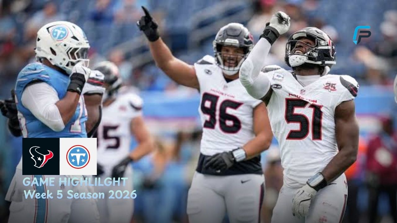 Houston Texans vs Tennessee Titans Match Player Stats