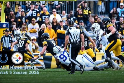 Indianapolis Colts vs Pittsburgh Steelers Match Player Stats