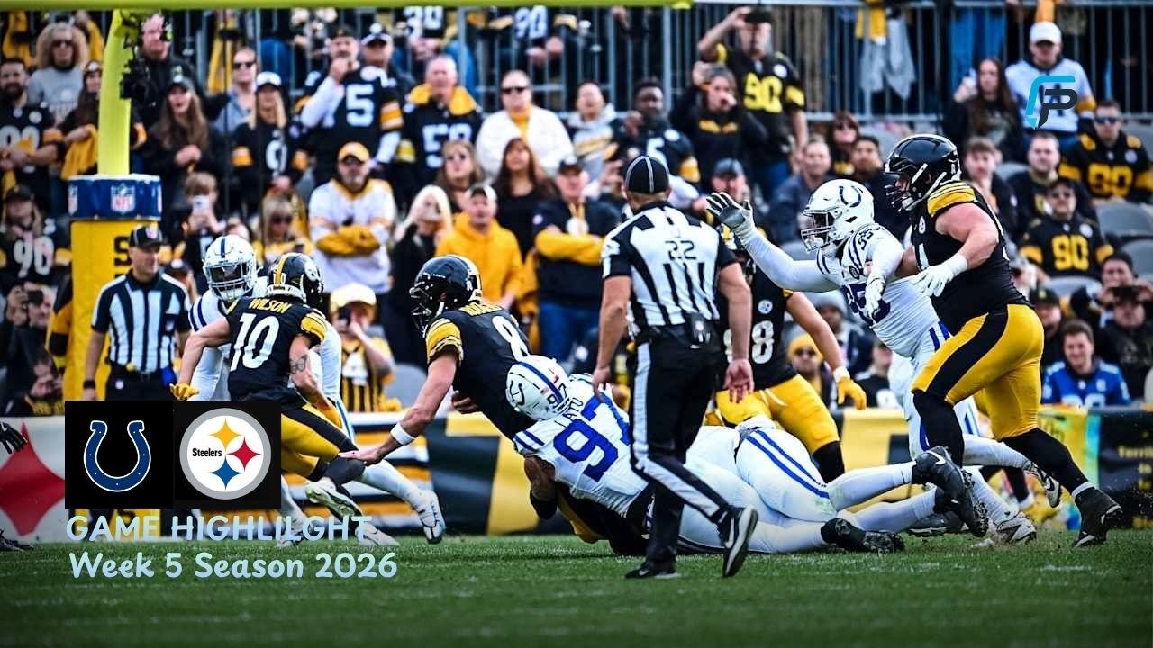 Indianapolis Colts vs Pittsburgh Steelers Match Player Stats
