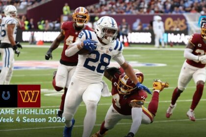 Indianapolis Colts vs Washington Commanders Match Player Stats