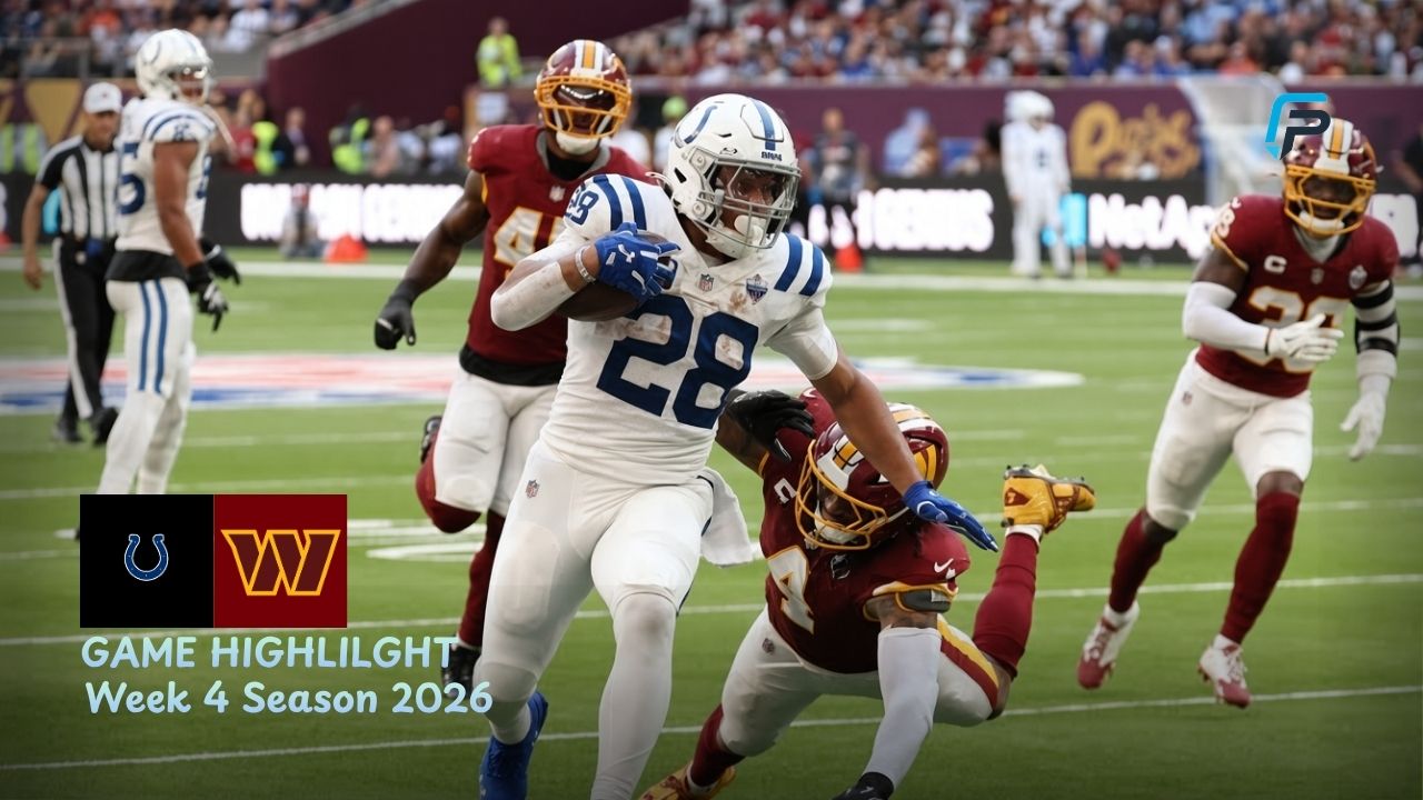 Indianapolis Colts vs Washington Commanders Match Player Stats