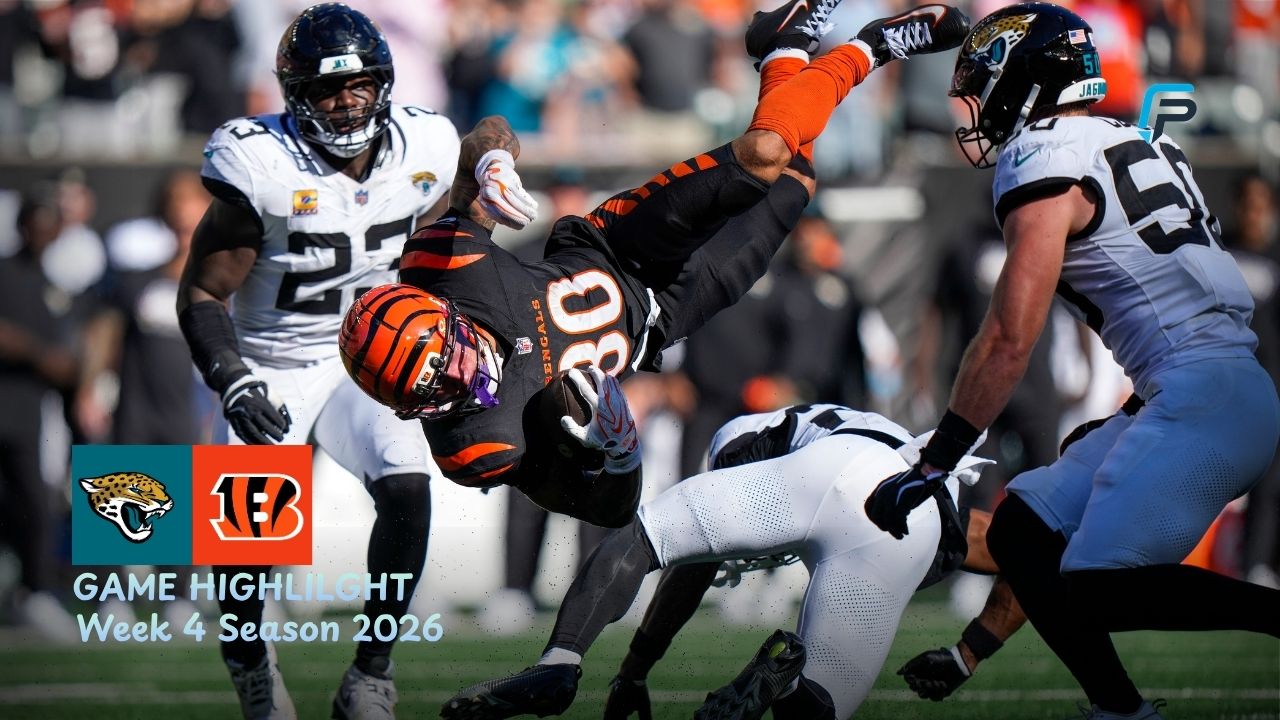 Jacksonville Jaguars vs Cincinnati Bengals Match Player Stats