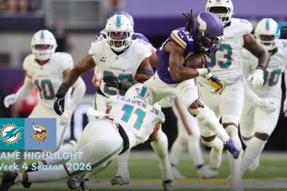 Miami Dolphins vs Minnesota Vikings Match Player Stats