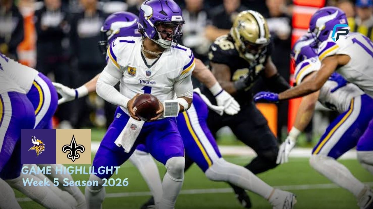 Minnesota Vikings vs New Orleans Saints Match Player Stats