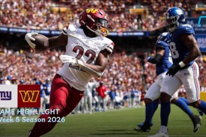 New York Giants vs Washington Commanders Match Player Stats