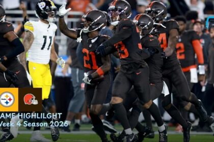 Pittsburgh Steelers vs Cleveland Browns Match Player Stats