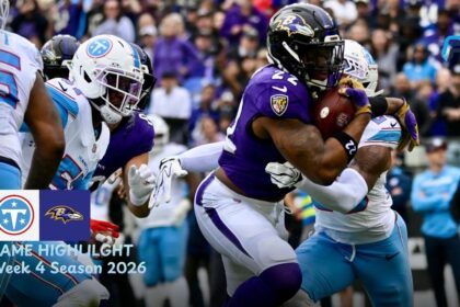 Tennessee Titans vs Baltimore Ravens Match Player Stats