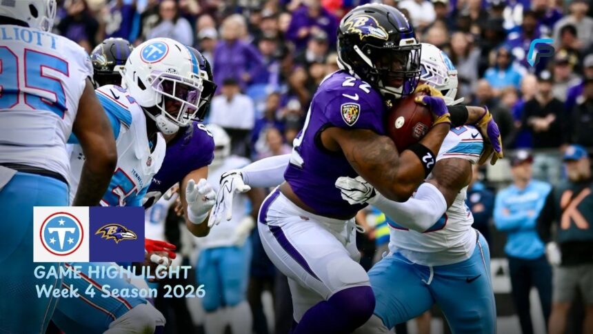 Tennessee Titans vs Baltimore Ravens Match Player Stats